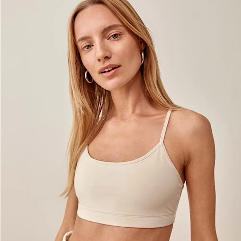 Reformation Sammie Ecostretch Cross Back Bra, Size Small